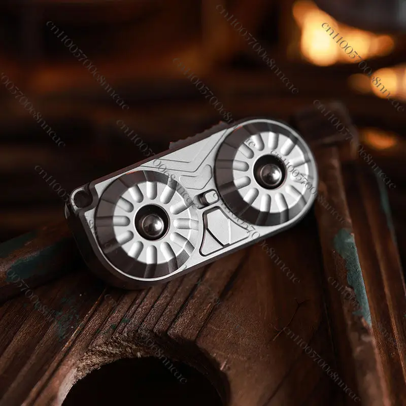 

USED EDC Mot Aowu Steel Black Plating slider push Decompression toys