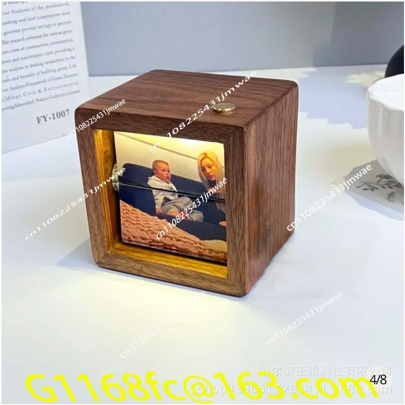 Cross-border New Mother's Day Gift Luminous Custom Flip Book Photo Machine Square Piece Custom 8 * 8