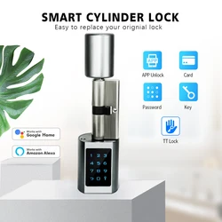 Ttlock Nieuwe Model App Wifi Lock Digitale Code Rfid Card Bluetooh Afstandsbediening Cilinder Smart Deurslot Thuis Appartementen Airbnb