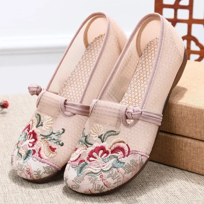 

Soft Sole Casual Loafers for Women Summer Fashion Knitted Non Slip Breathable Mesh Walking Shoes Woman Slip-on Platform Shoes