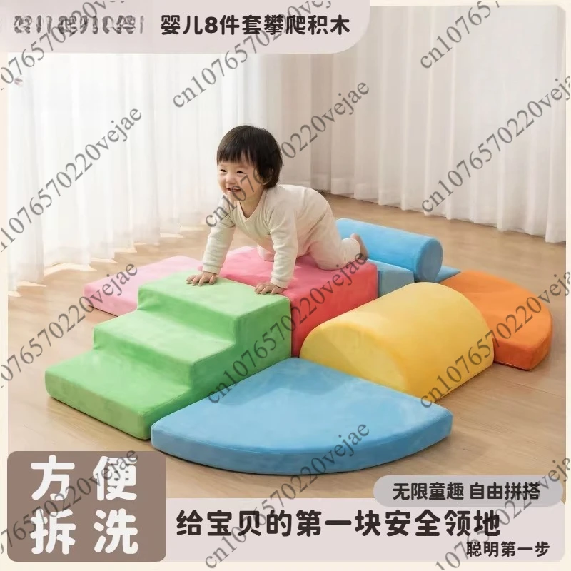 Custom baby soft play foam blocks for toddler climbing and indoor games gift box