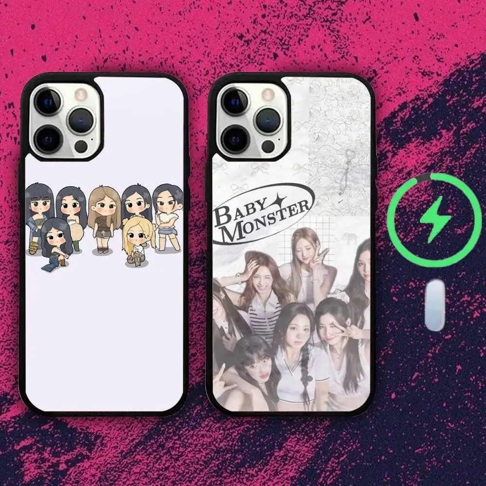 

B-Baby K-POP M-Monster-rs Phone Case For iPhone 16e,16,15,14,13,12,11,Plus,Pro,Max,Mini Magsafe Magnetic Wireless Charging