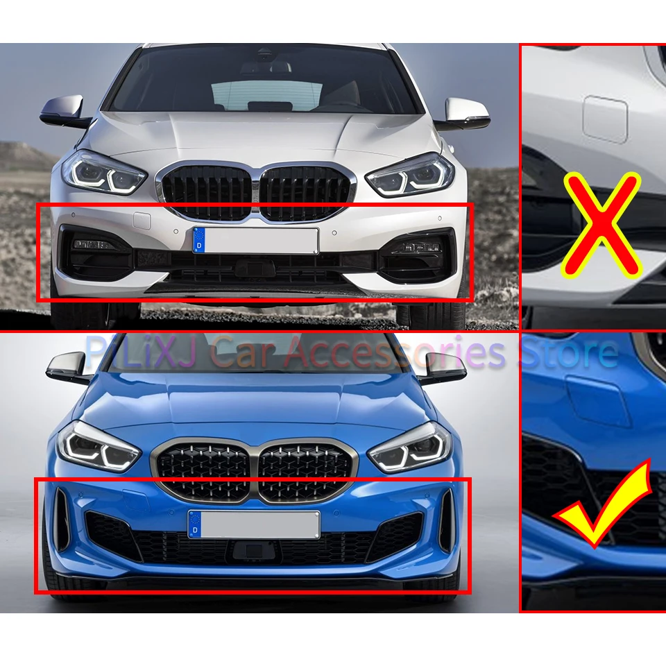 Front Rear Bumper Towing Hook Cover Cap For BMW 1 Series F40 M-Sport Technic 2019-2024 51119463082 51129465102 Trailer Shell Lid