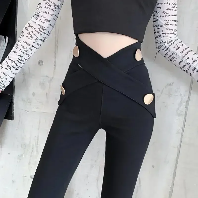Cotton Leggings High Waist Slim Skinny Woman Trousers Comfortable Stretch Original Casual Korean Fashion Autumn Pants for Women