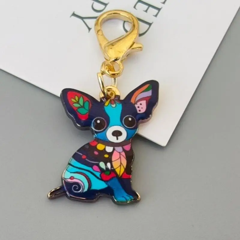10PCS Compact and Lightweight Dog Keychain Pendant with Adorable Design for Keys Bags and Wallet Decoration Purposes 