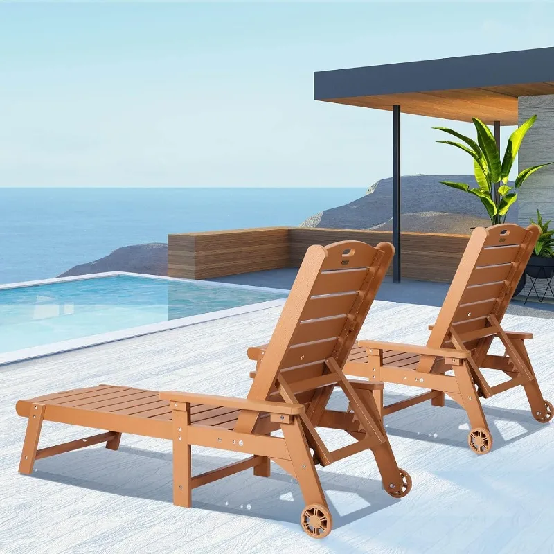Кресло для отдыха, шезлонг с 5-уровневой регулируемой спинкой и шкивом, легко перемещается, поддерживает до 350 фунтов