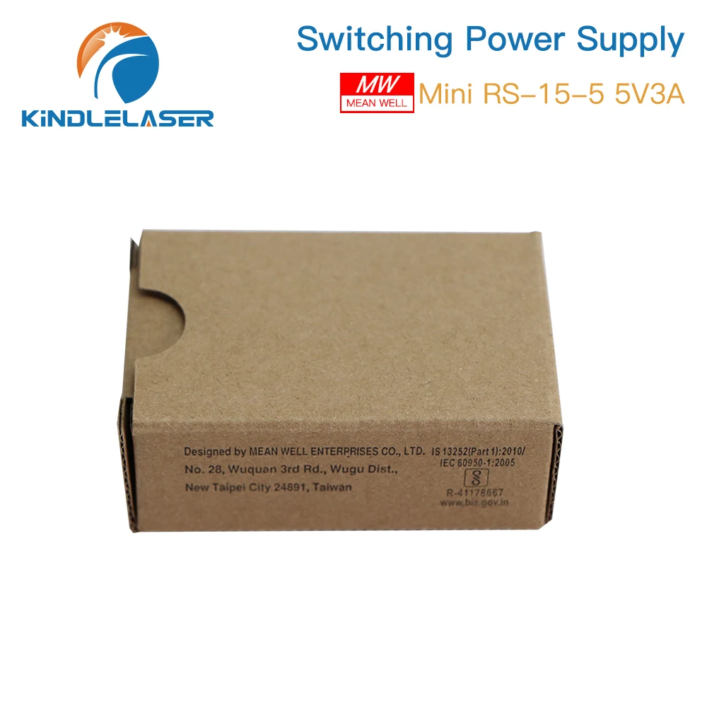 KINDLELASER MeanWell Single Output Switching Power Supply 5V3A DC for LED NES/S DIY 3D Printer