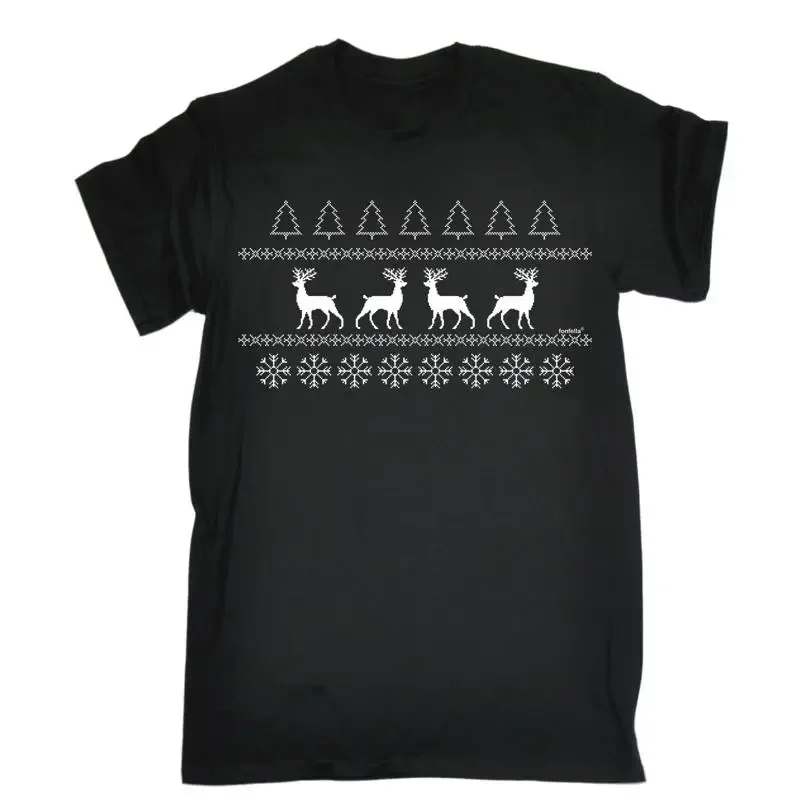 Reindeer Jumper T Shirt Father Santa Day Funny Present Xmas Birthday Gift