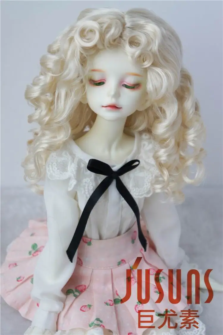 JD031  All Sizes Curly BJD Wigs 1/12 1/8 1/6 1/4 1/3 Doll Wig Tniy OB11 YOSD MSD SD Blythe Q-baby Hair Top Sale Accessories
