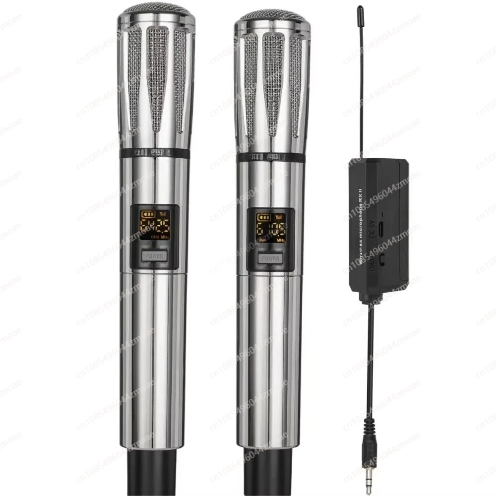 

U66 2024 Professional Rechargeable Full Metal Portable Wireless Microphone Light Emitting Diode Display