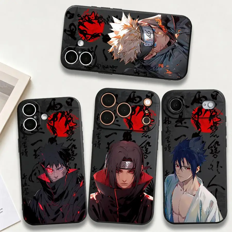 Coque N-arutos-Akatsukis-Cloud pour Apple iPhone 17 18 Pro Max 11 7 8 15 Plus 16 17e 16e 14 18 XS XR 13 Mini 12 Air