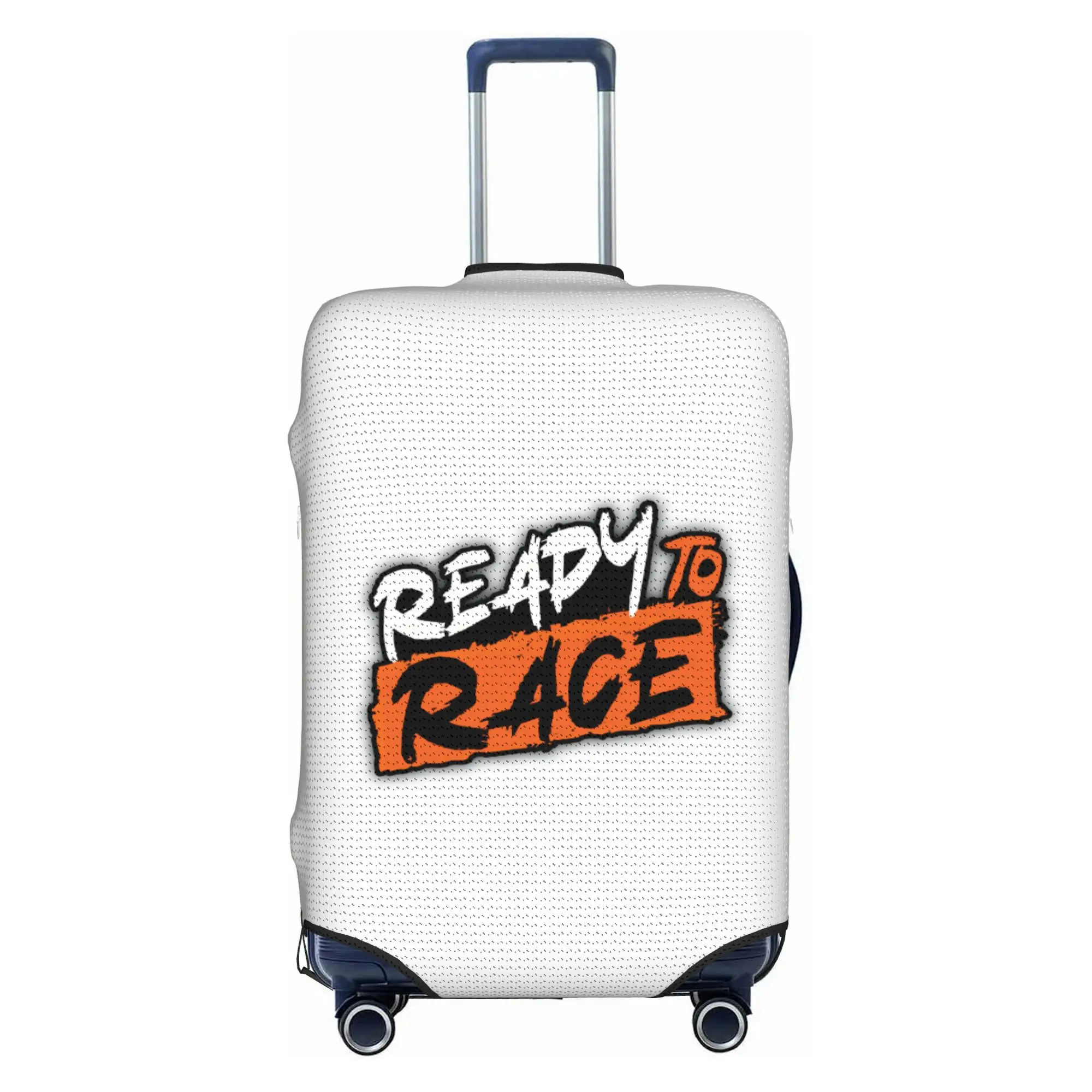 Ready To Race Luggage Cover Protector Fashion Motorcycle Rider Racing Sport Travel Suitcase Protective Cover for 18-32 Inch