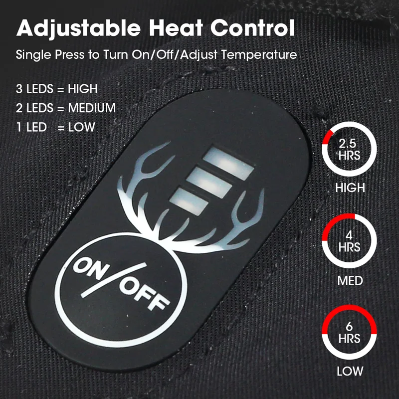 SNOW DEER Electric Heated Skiing Gloves Rechargeable Leather Heating Glove With Battery Winter Mittens For Women Man Snowboard