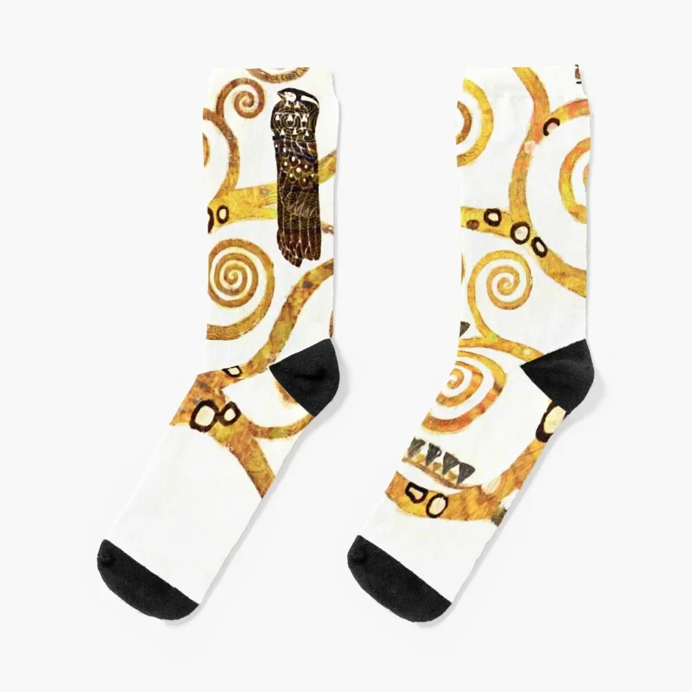 Gustav klimt-tree Of Life kaus kaki lari profesional baru kaus kaki lantai Pria Wanita