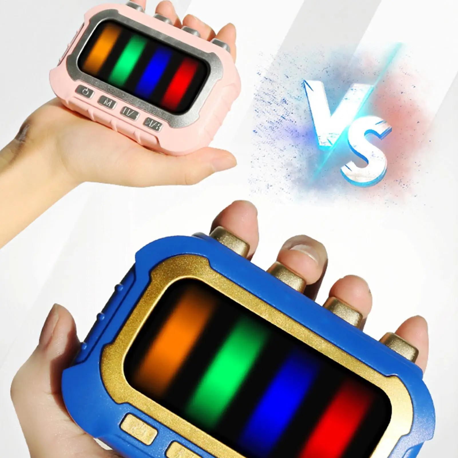 

Electronic Music Rhythm Puzzle Game Machine Montessori Pockets Travel Toy Light Up Educationa Sensory Fast Push Table Game