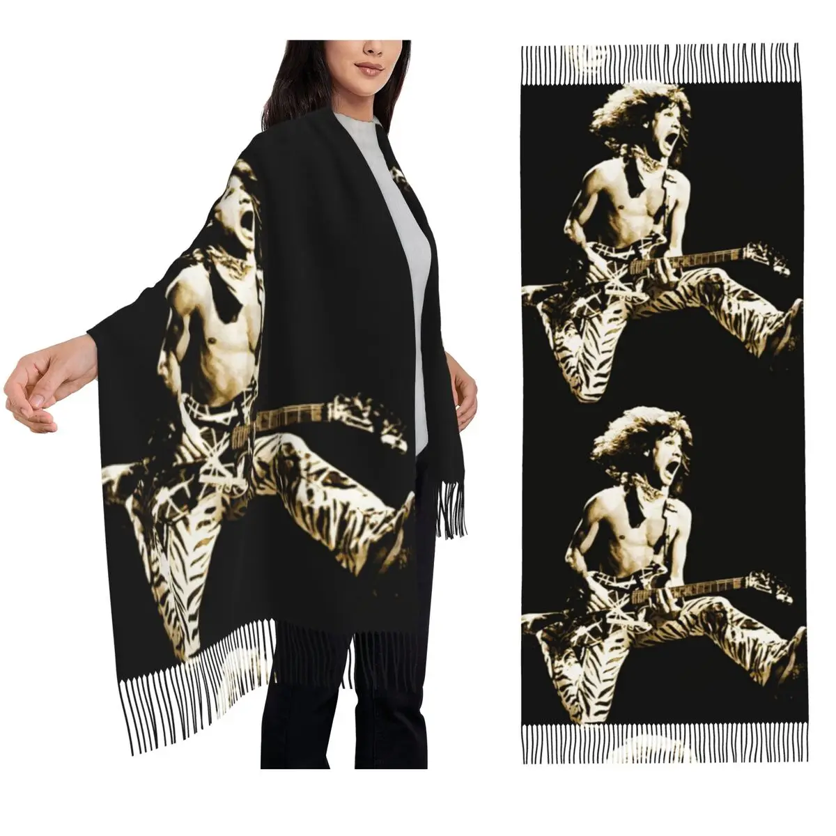 

Лучший шарф Halen с кисточками, женские мягкие теплые шали и накидки, большая осенне-зимняя шаль