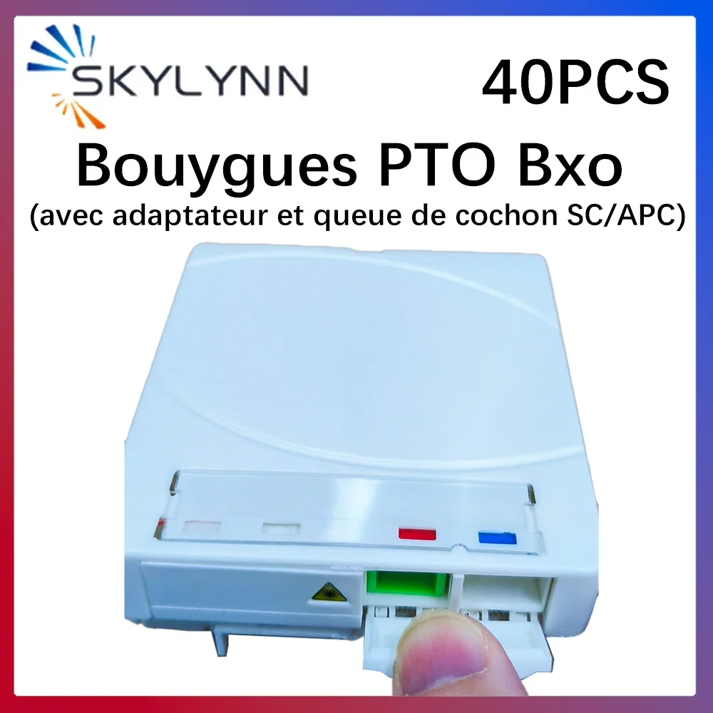 Bouygues PTO Box 1Fo Fiber Opti  Socket Full Loaded with SC/APC Pigtail and Adapter Fiber Optic Cable Box 20/40PCS OEM France