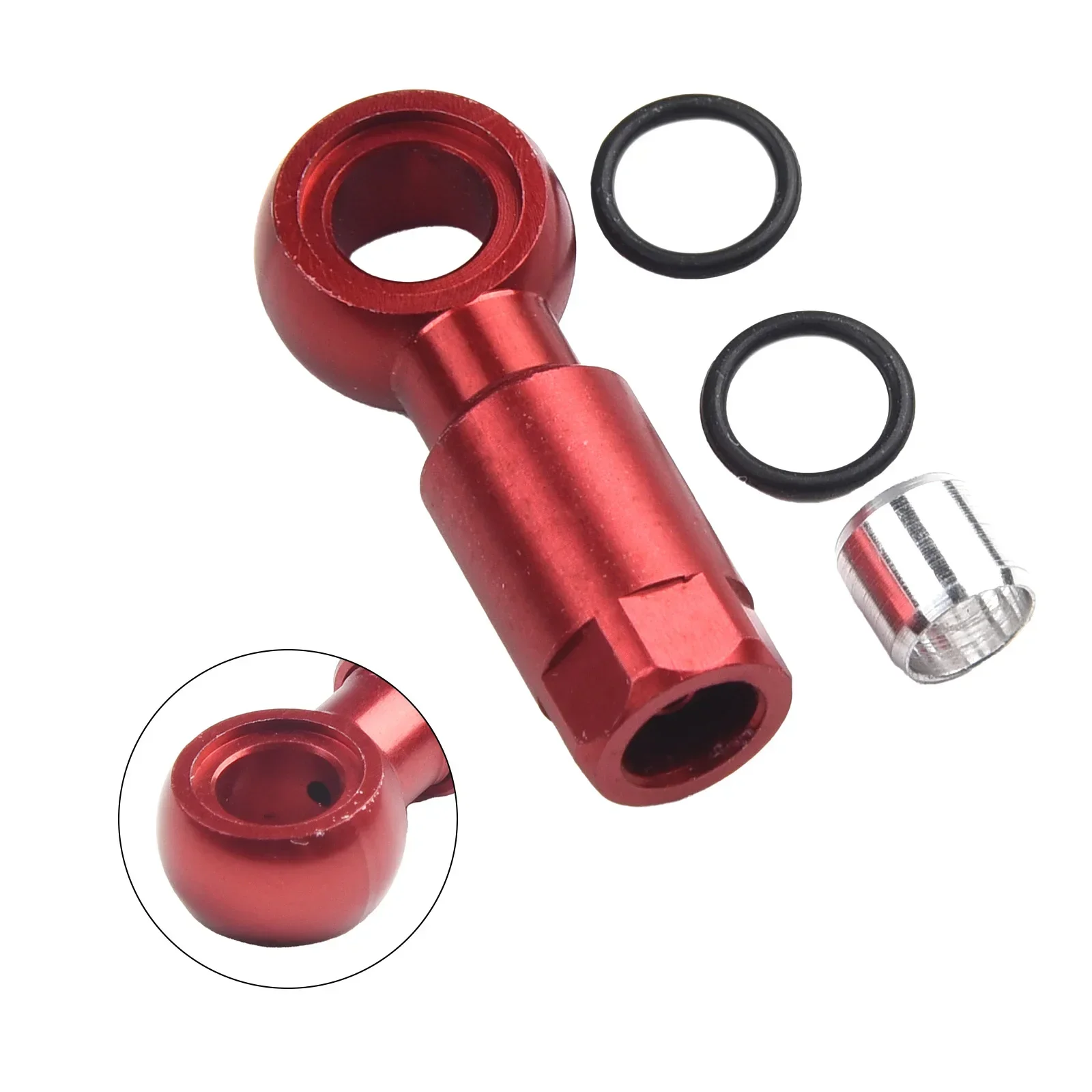 

Component Olive Connector Aluminum Alloy Bike Cycling 8g Accessories Adapter Parts Replacement Garden Practical