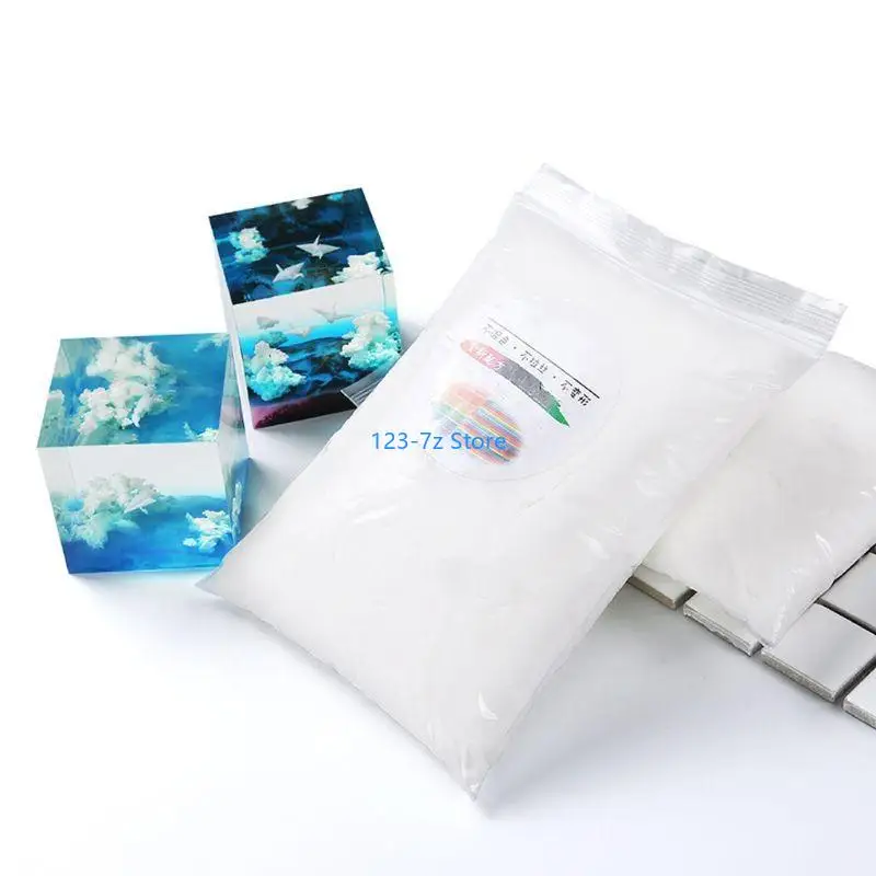 

A9BF Reusable and Durable White Cloud Blue for Sky Landscapes Resin Mold Jewelry Fillings Clouds Roll Mud Jewelry Making Fill