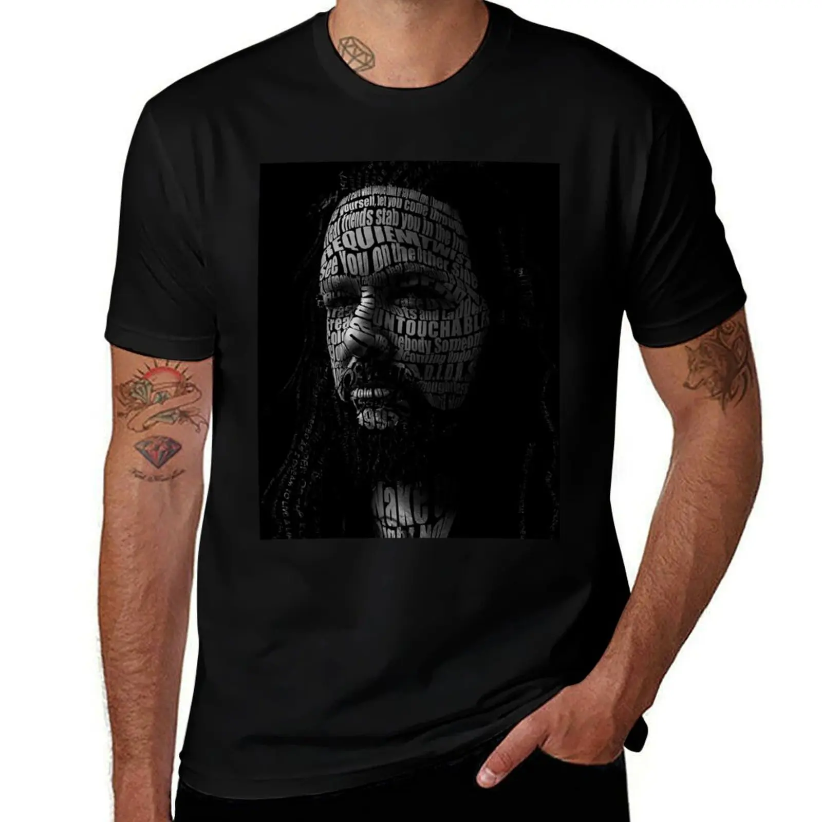 Jonathan Davis Typography T-Shirt man t shirt designer T-Shirt