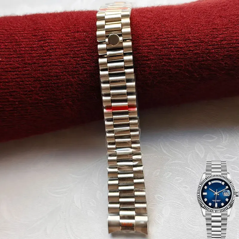 20mm 904L Solid Strap For Rolex Band DATEJUST DAY-DATE OYSTERPERTUAL DATE Stainless Steel Watch Replacement Parts Accessories