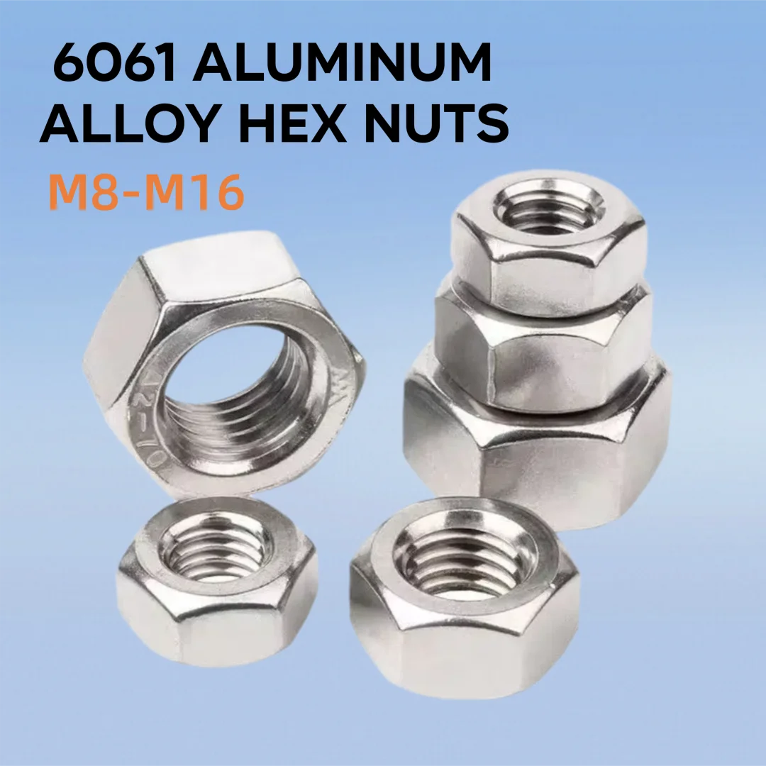 1-1000 قطعة/الوحدة متري الموضوع Din934 M3 M4 M5 M6 الترباس M8 M10 M12 M14 M16 6061 سبائك الألومنيوم عرافة المكسرات الأجهزة الأثاث السحابة