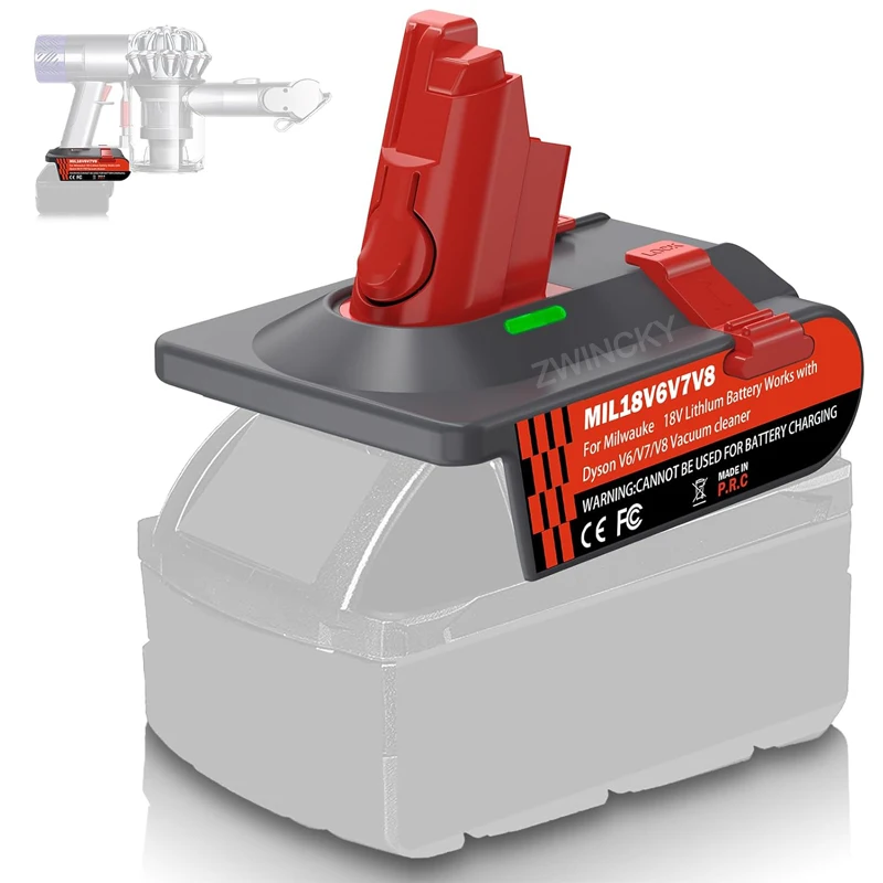 

for Milwaukee 18V Li-ion Battery Convert to for Dyson V6 V7 V8 Vacuum Cleaner Battery Adapter Converter for Dyson DC58 SV11 SV10