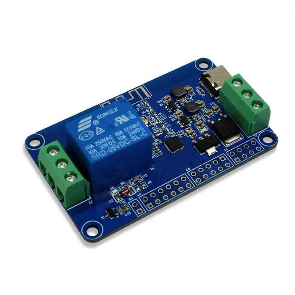 DC7-12V/USB5V Power Supply WIFI Bluetooth Single-Channel Relay Module WIFI+BLE Iot Development Relay Board