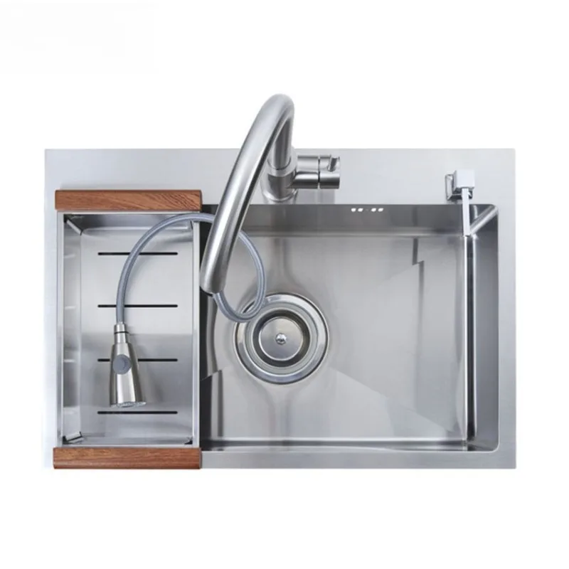 304 thickened stainless steel sink single tank without secondary pollution