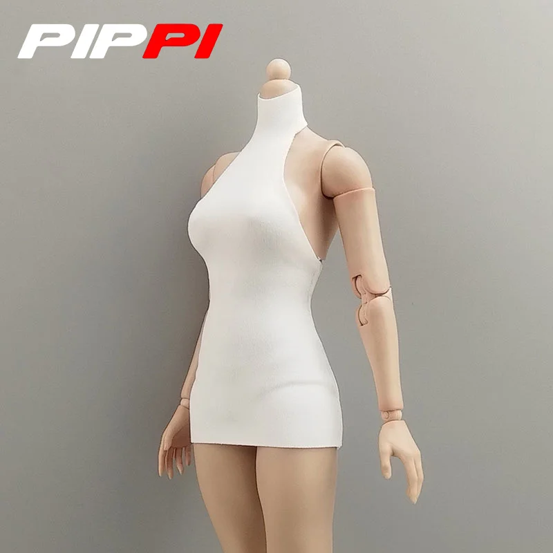 1/6 Bilancia Sexy Collo Alto Backless Gonna Corta Vestiti Eleganti Accessorio Modello Misura 12 ''BJD Soldato Action Figure Corpo