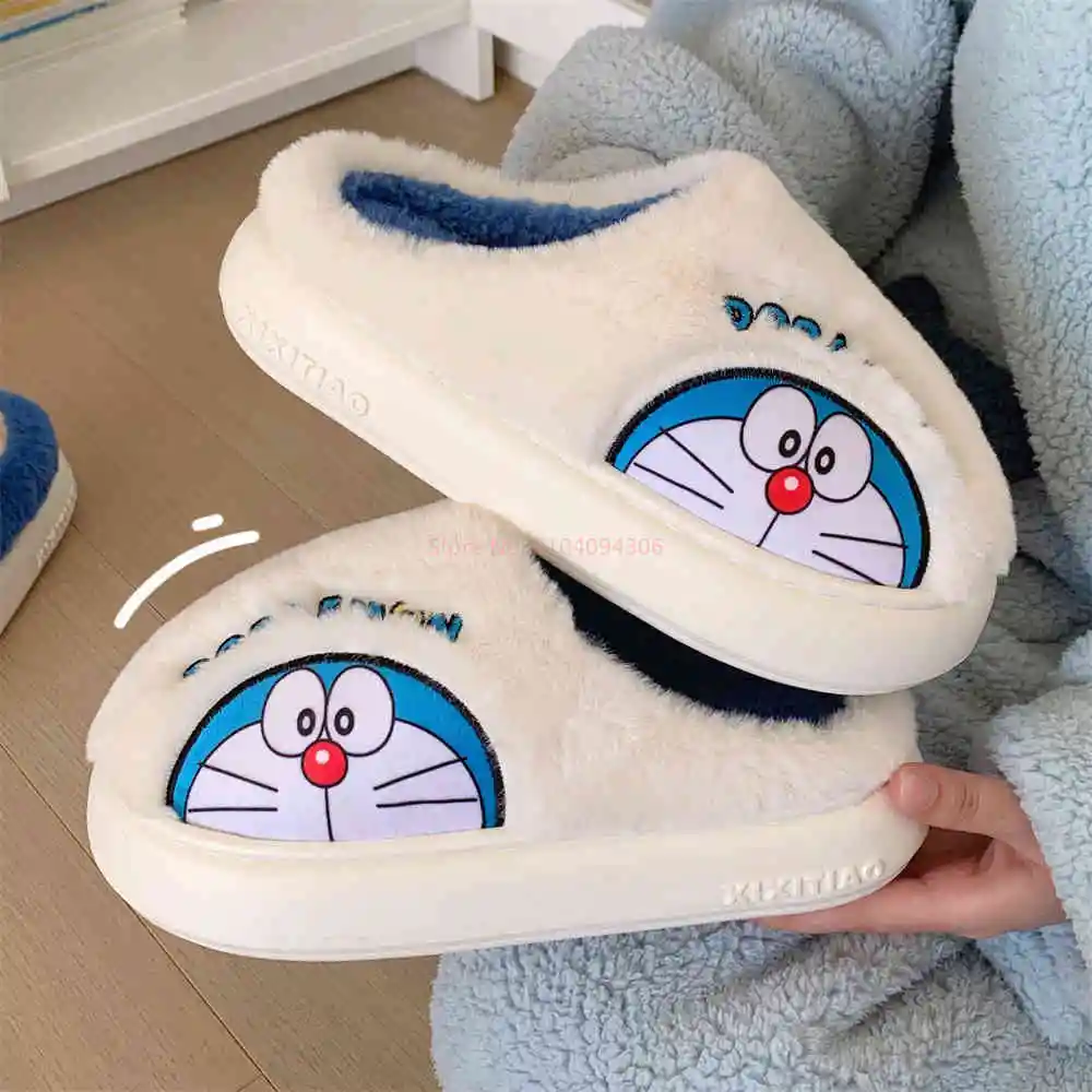 جديد شتاء لطيف الكرتون عبقور النعال النساء موضة دافئة مريحة هادئة الترفيه المنزل عدم الانزلاق نعال تدفئة حجم 36-45 #6