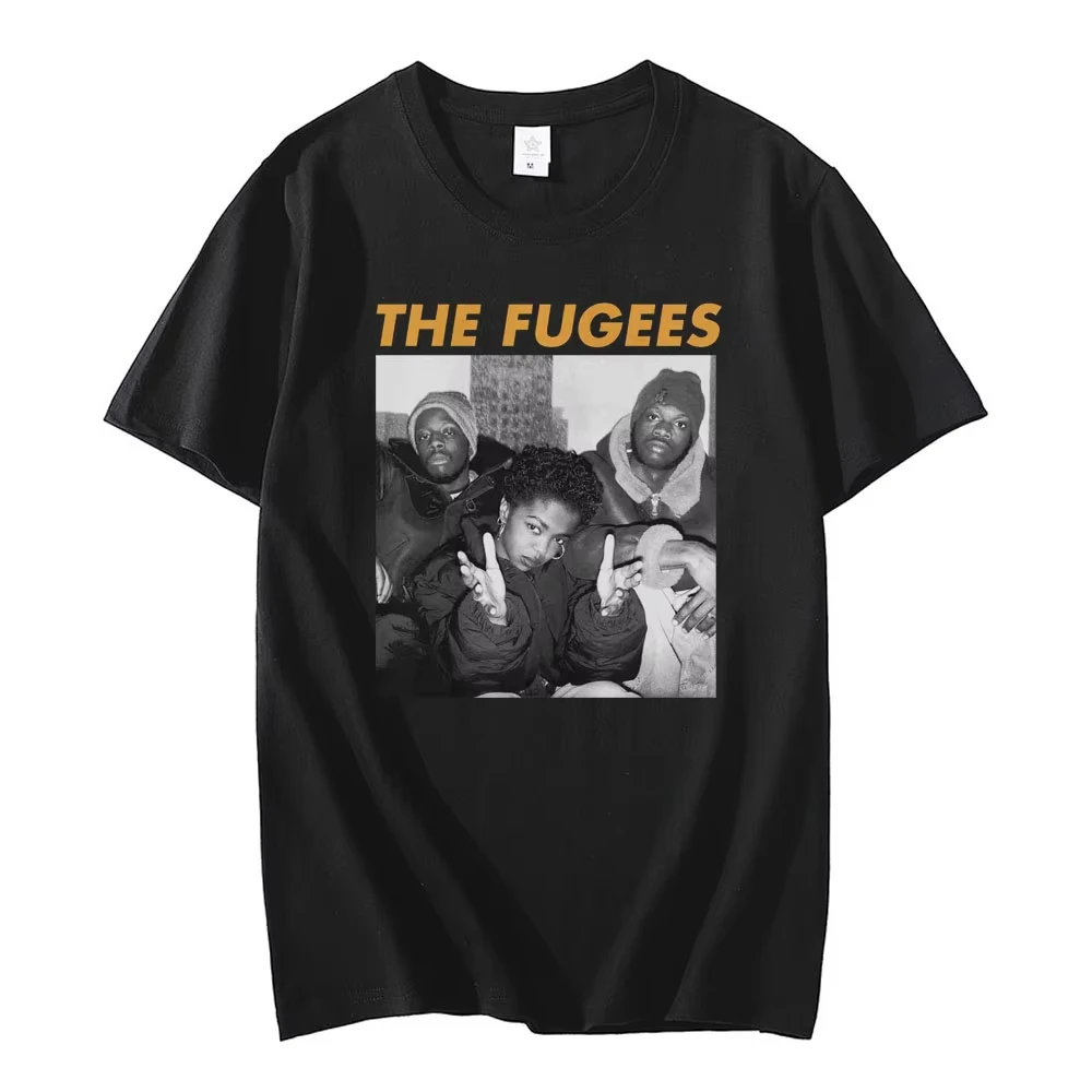 

Rapper Lauryn Hill's Music Album Graphic T-shirt, Retro Casual Printed T-shirt, Fashionable Hip-hop Rock Streetwear