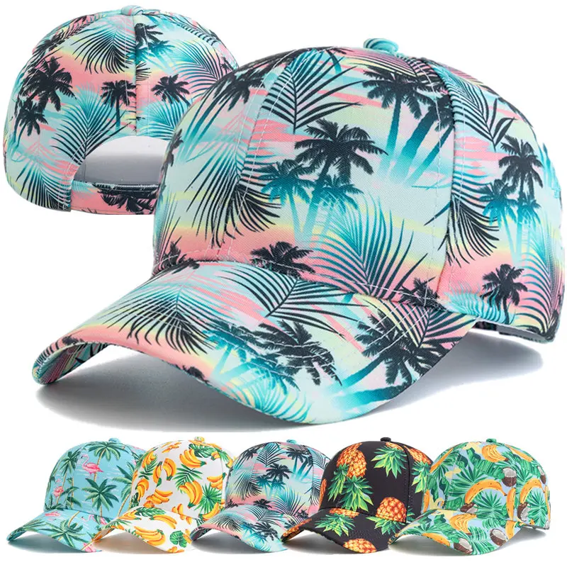 New Women Fruit Printed Baseball Cap Fashion Streetwear Hats