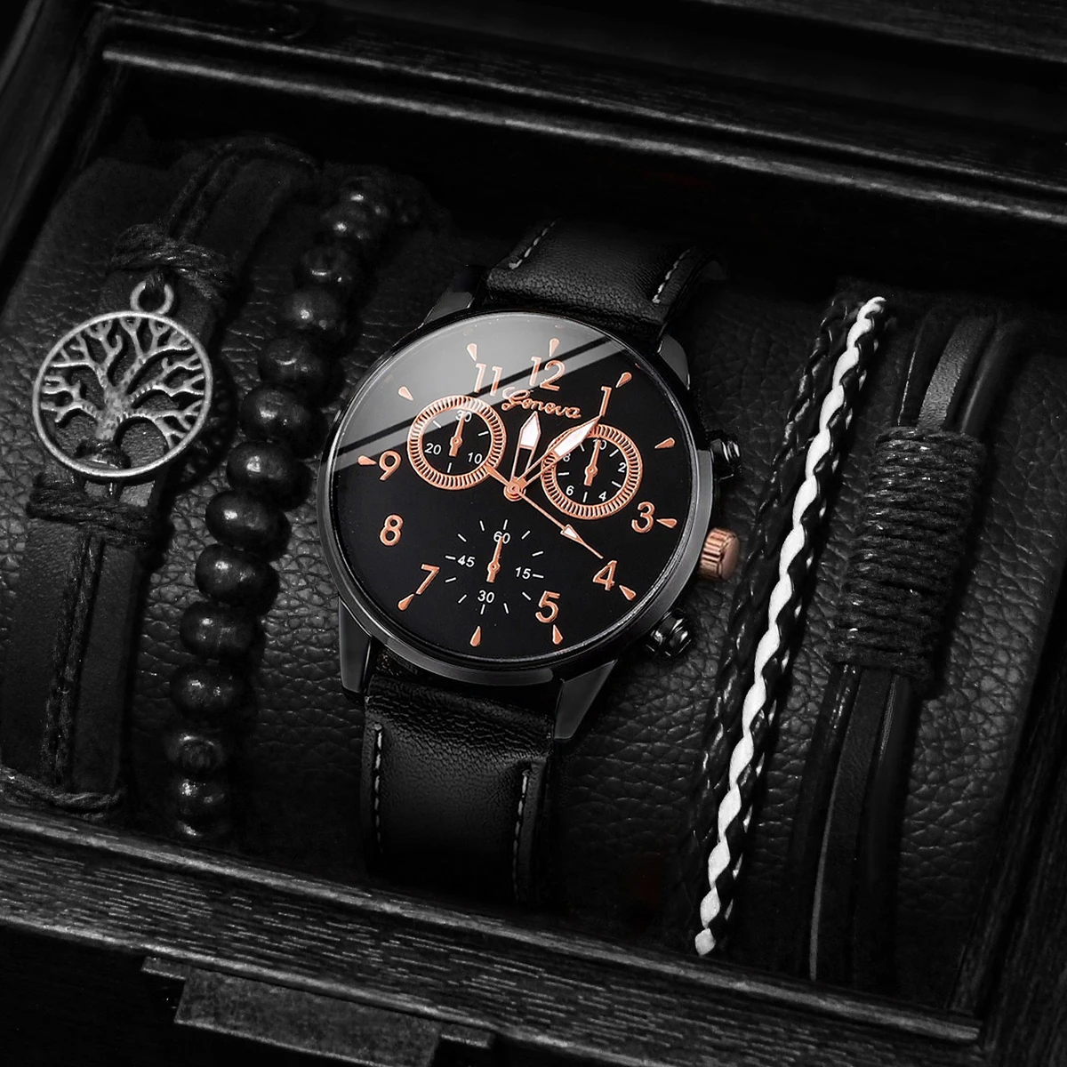ساعة كوارتز بسوار جلدي للرجال  - مراجعة Jewelry Watches Vintage وسعره
