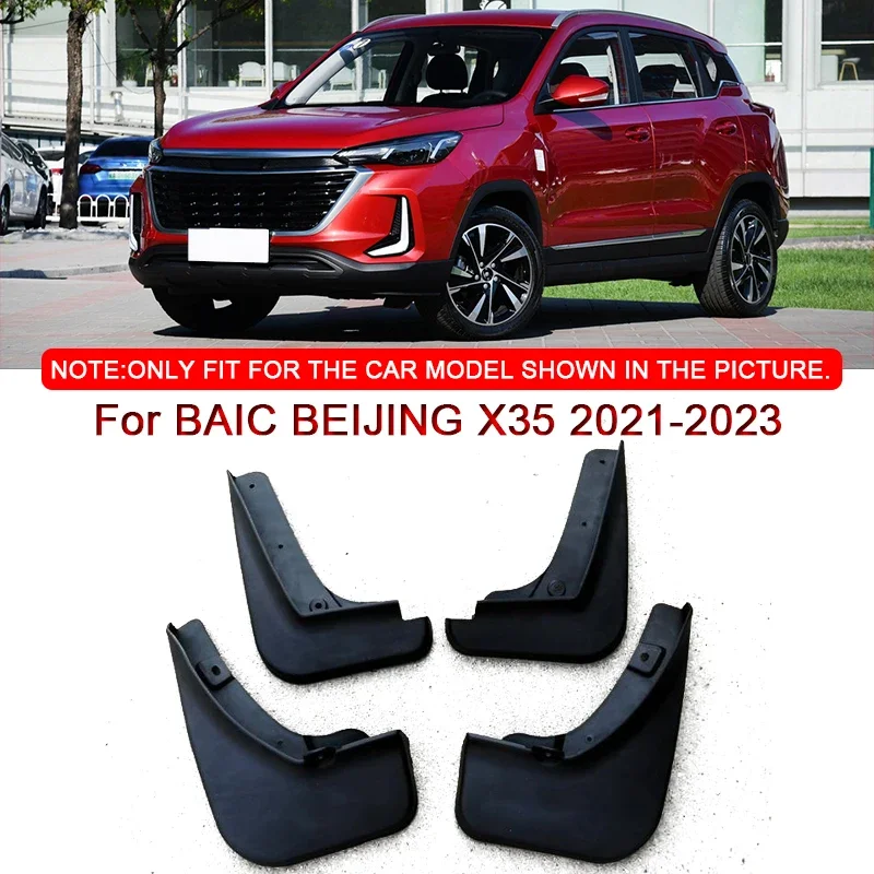

For BAIC BEIJING X35 2021-2023 ABS Car Styling Car Mud Flaps Splash Guard Mudguards MudFlaps Front Rear Fender Auto Accessories