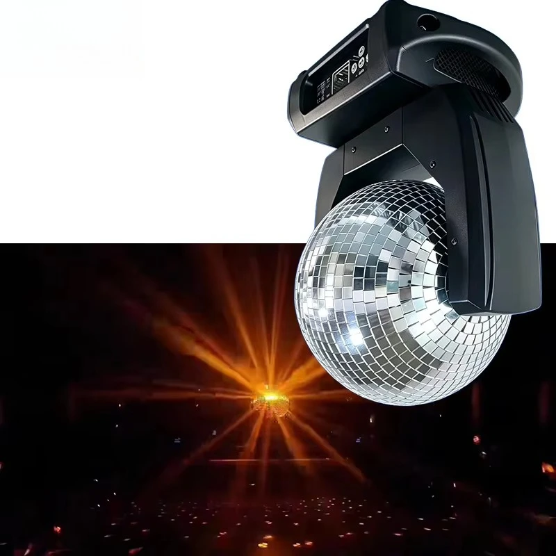 Show Time Rotating Reflective Effect Glass Mirror Ball Moving Head DJ Light for Wedding Disco Party Dance Hall Night Clubs