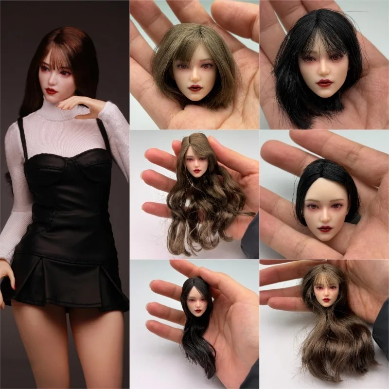 

In Stock Z6TOYS 1/6 Scale ZC019 Xiaoqing Movable Eyes Head Sculpt Model Fit 12'' Female Soldier Action Figure Body Dolls