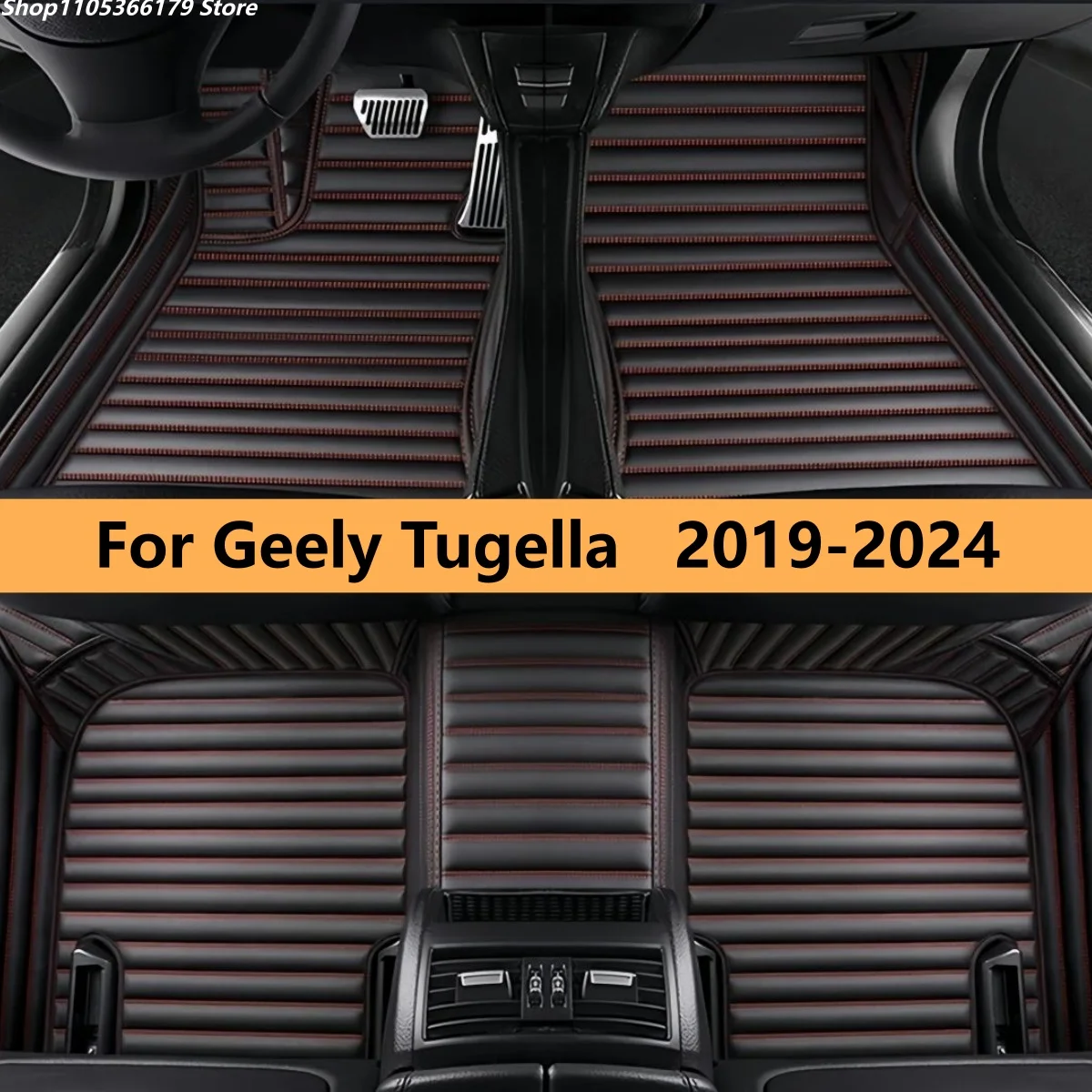 

Автомобильные коврики на заказ для Geely Tugella 2019-2024, полный комплект, кожаные коврики для ног, ковровые покрытия.