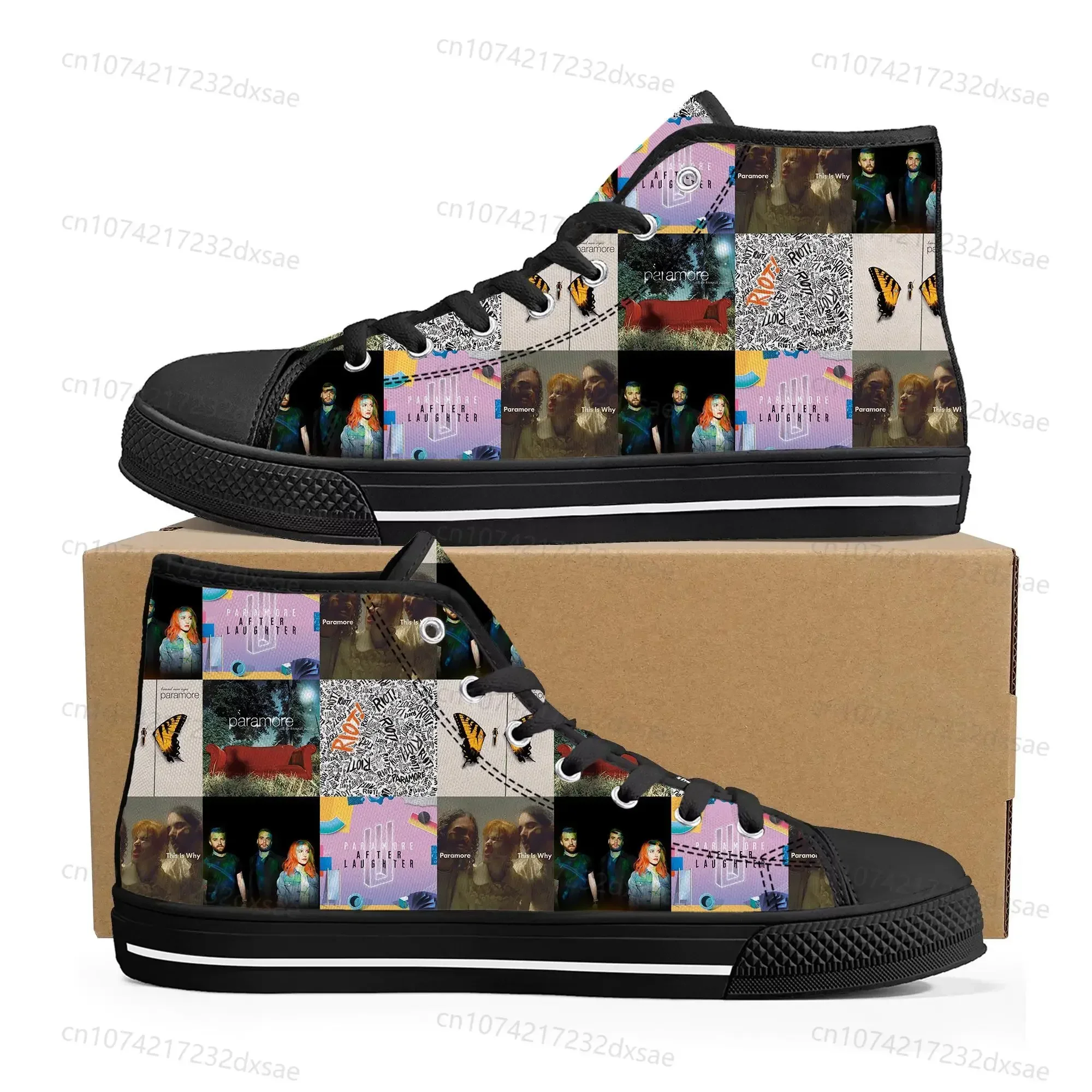 Paramore Rock Band Pop Baskets en toile pour hommes et femmes, Chaussures de couple décontractées, Chaussures personnalisées, Chaussures de rencontre pour adolescents, Haute qualité