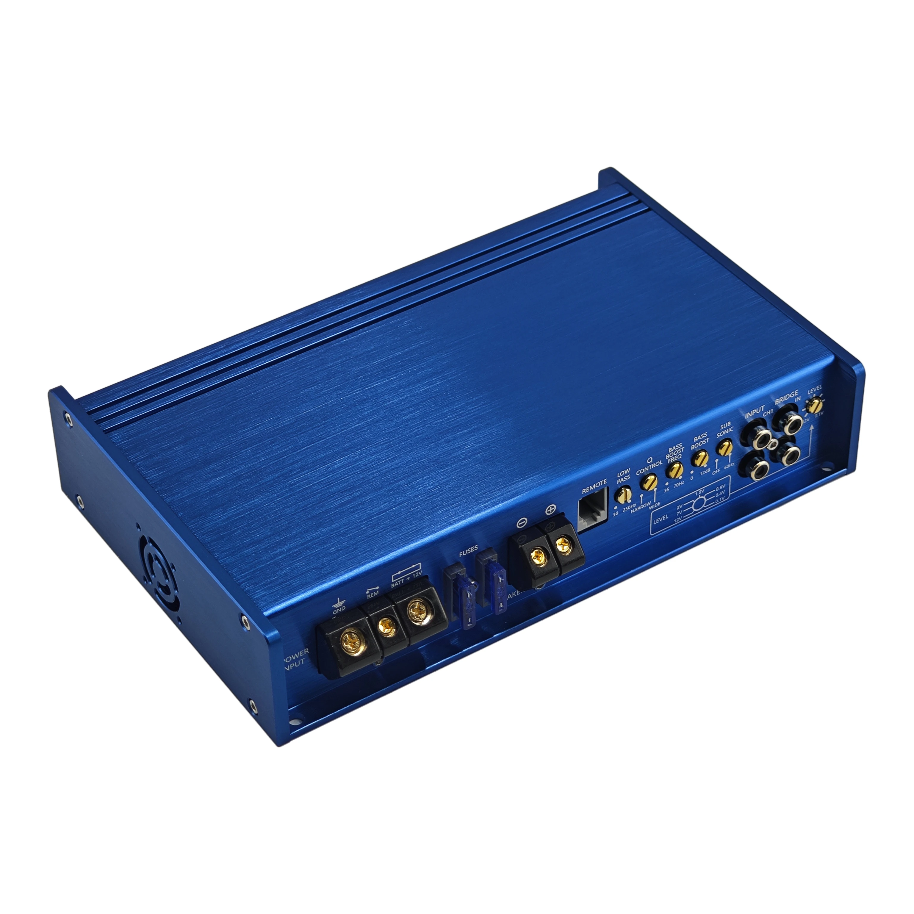 Factory Wholesale 1-CH Car Audio Amplifier 3600W Mono Class D 12-24V  100dB Signal-to-Noise Ratio Modified Bass Crossovers