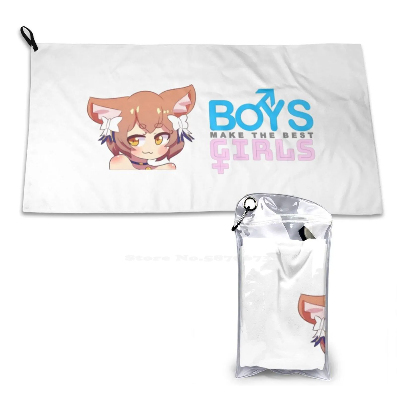 Boys Make The Best Girls Soft Towel Quick Dry Beach Towel Traps Anime Yaoi Felix Argyle