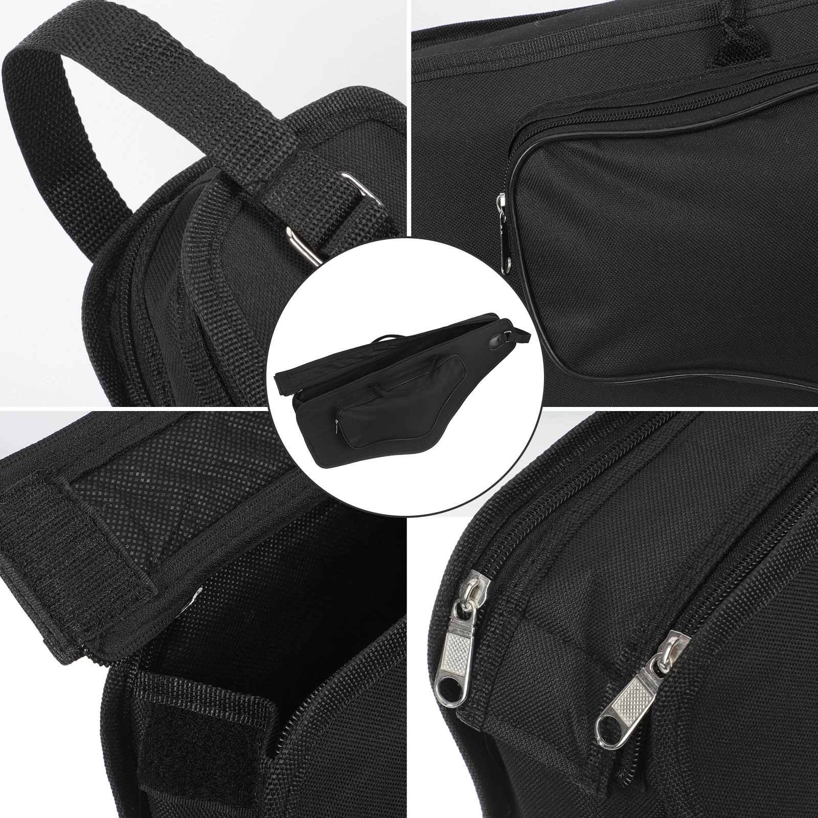 

Shoulder Strap Sax Bag Saxaphone Case Storage Alto Saxophone Black Cloth Padded