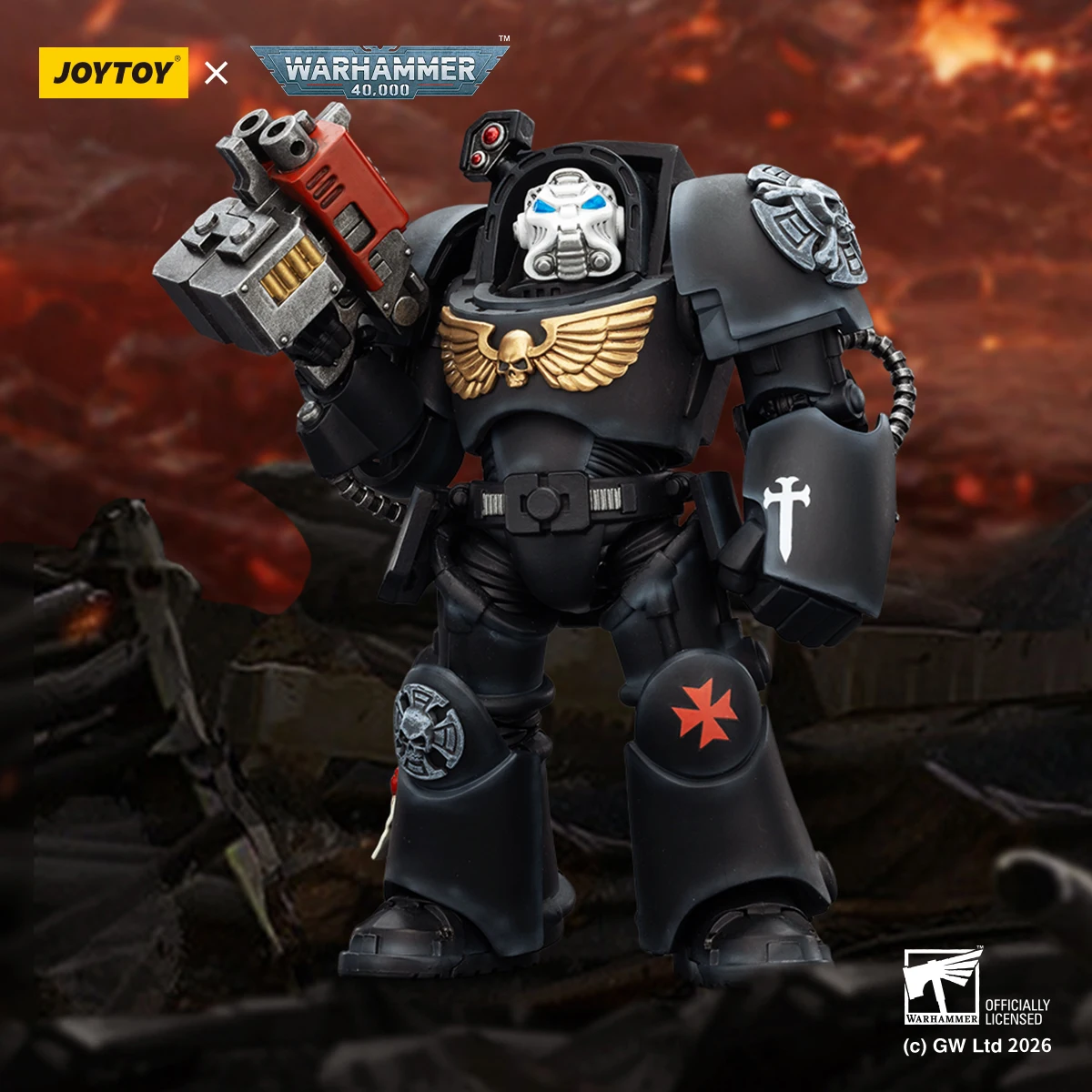 

【JOYTOY】Warhammer 40K Black Templars Terminator 1/18 Action Figure Toy Collection