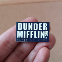 The Office Hard Enamel Pins Dunder Mifflin Ing Paper Company Brooches Bag Lapel Pin Badges on Backpack Decorative Jewelry Gift