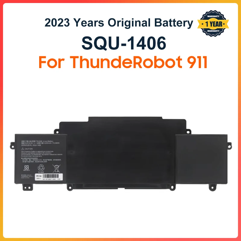 

SQU-1406 Laptop Battery For ThundeRobot 911 911-S1 S2/A/B/C/D/E/G S3 S5A S5T S6 T1 T2 T5 M1/2/3/4/5/6 F1 911GT-Y1/Y2/Y