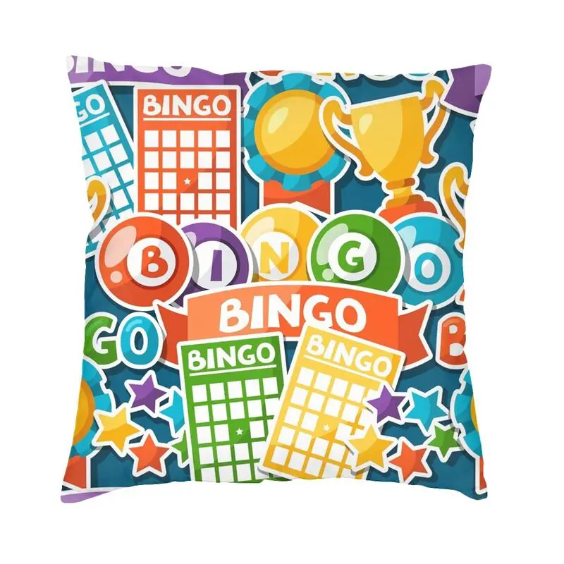 Bingo Paper Game Luxury Throw Pillow Cover Decoracion Salon Cushion Case