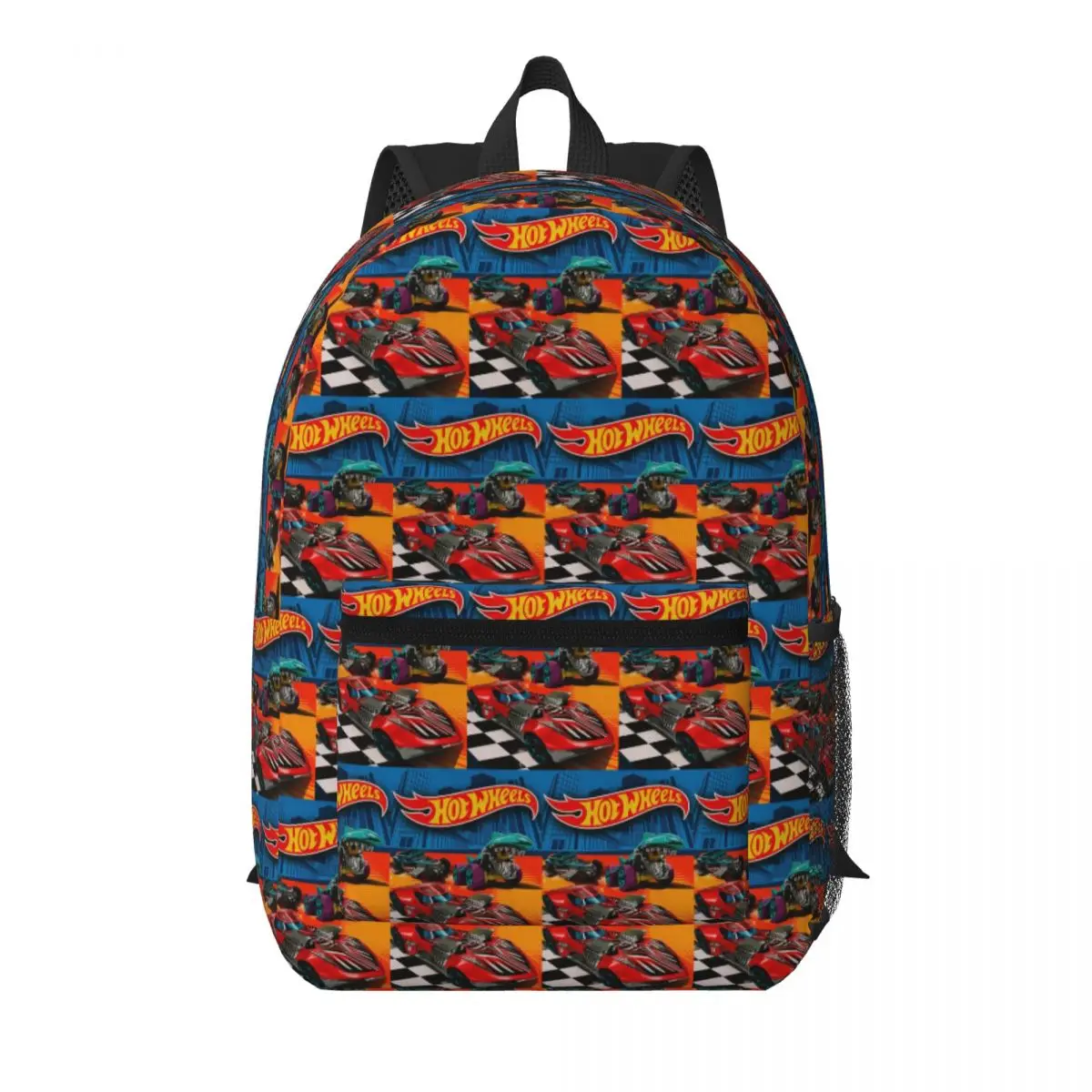 Hot Wheelss Car Student Backpack School Bag Hiking Travel Daypack for Boys Girls Bookbag Shoulder Bags