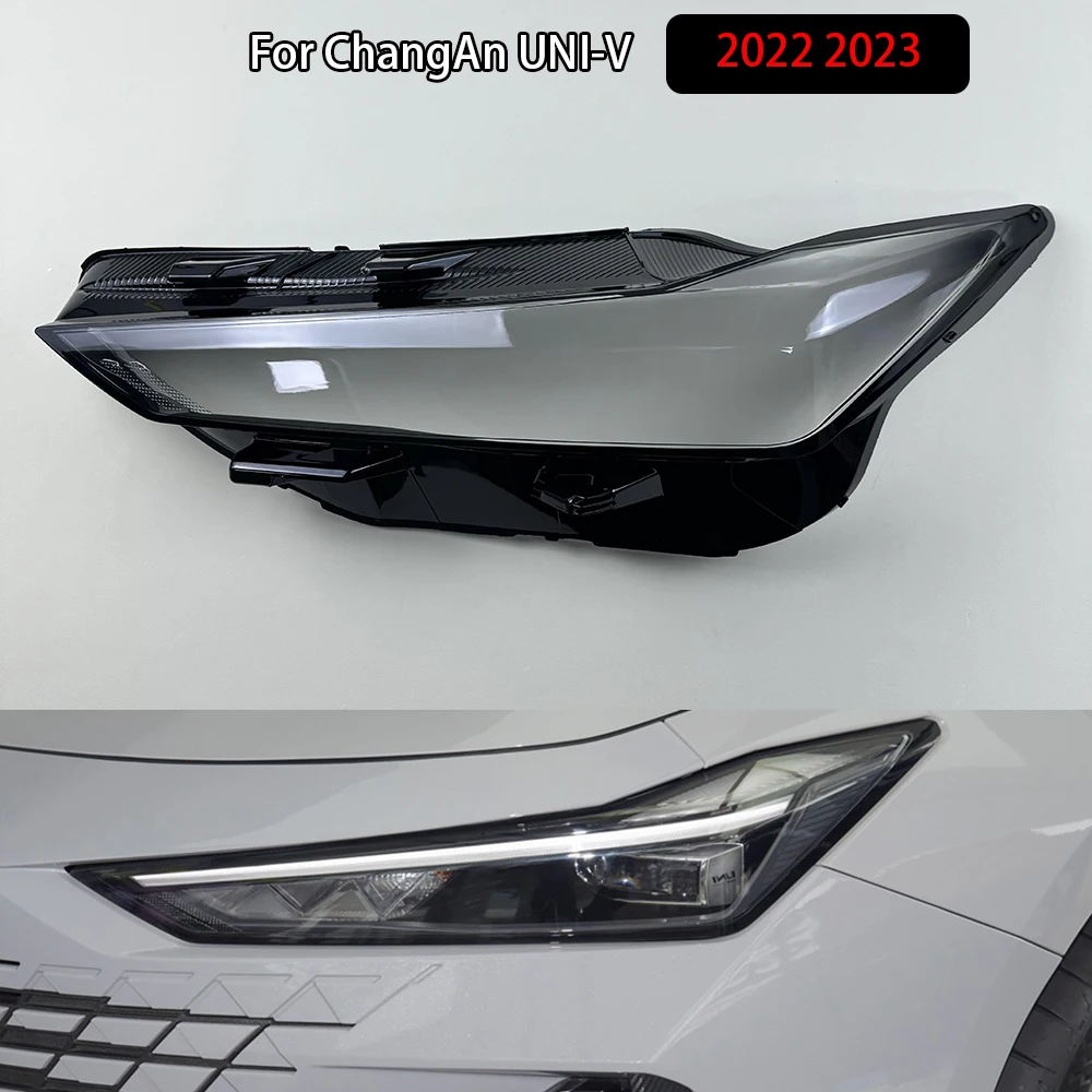 

For ChangAn UNI-V 2022 2023 Headlamp Cover Headlight Shell Transparent Lens Plexiglass Replace Original Lampshade