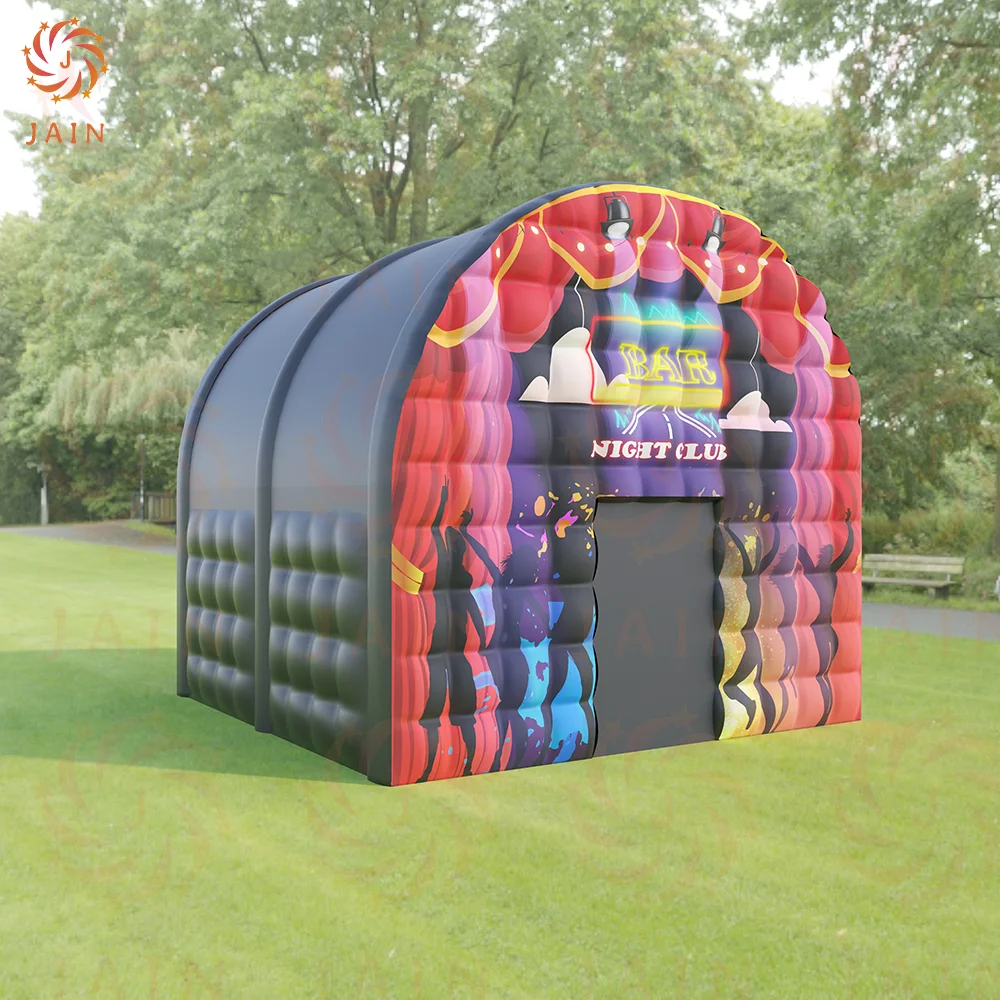 Night Club Bar Inflatable Disco House With Blower Large Inflatable Party Tent Air Tent For Outdoor Raves Dance Floor Yard Party