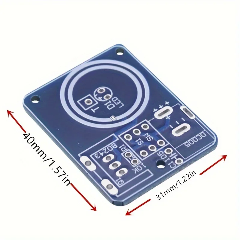 Mini Tesla Coil Kit, BD243, doe-het-zelf elektronisch project, handsoldeeroefening, geen batterij nodig, niet-laser voor hobbyisten